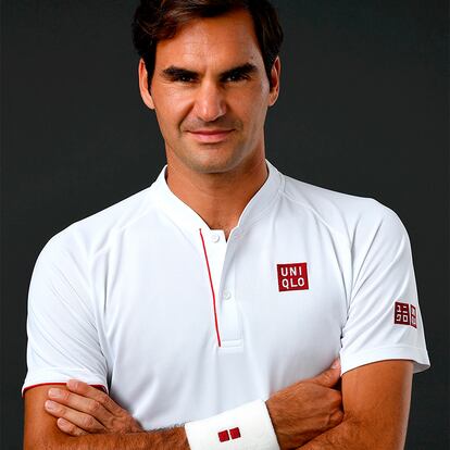 Roger Federer en la imagen de presentación de su colaboración con UNIQLO.