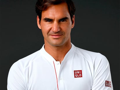 Roger Federer en la imagen de presentación de su colaboración con UNIQLO.