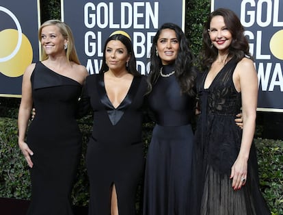 Gala de los Globos de Oro en la que las mujeres se vistieron de negro para denunciar las agresiones sexuales en el mundo del cine.