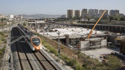 Obras de estación de La Sagrera