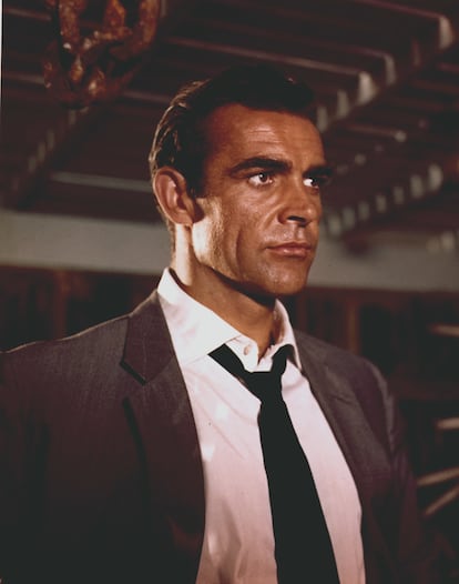 Sean Connery en el rodaje de 'Dr. No' (1962).