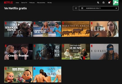 Contenidos gratuitos de Netflix España.