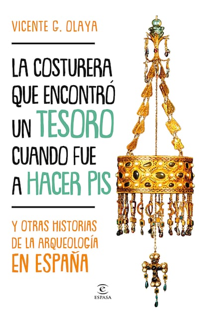 Portada de 'La costurera que encontró un tesoro cuando fue a hacer pis', de Vicente G. Olaya.