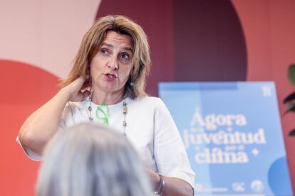 La vicepresidenta tercera y ministra para la Transición Ecológica y el Reto Demográfico, Teresa Ribera, el miércoles en Madrid.