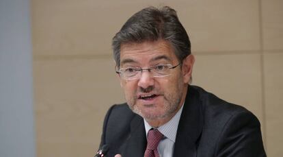 El ministro de Justicia, Rafael Catalá.