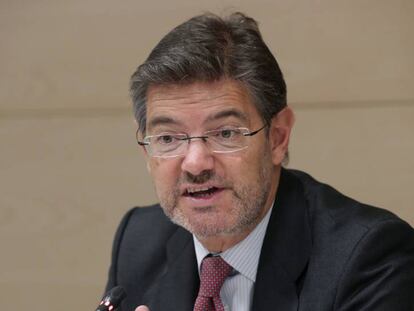 El ministro de Justicia, Rafael Catalá.