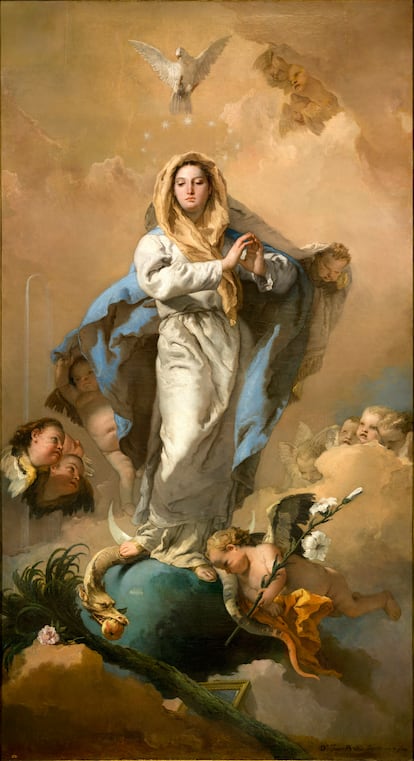 'La Inmaculada Concepción', óleo sobre lienzo de Giambattista Tiepolo, entre 1767 y 1769.