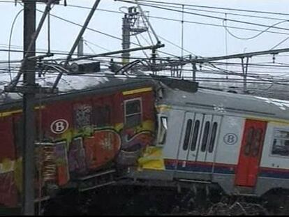 Accidente de tren en Bélgica
