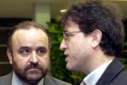 Rodolfo Benito (izquierda) y Javier López, dirigentes de CC OO  Madrid.