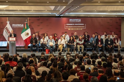 Congreso Nacional de Morena, en Ciudad de México, el 20 de julio del 2025.