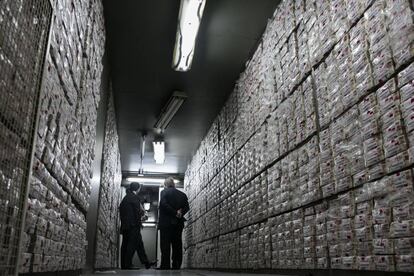 Millones de patacones, almacenados en las bóvedas del Banco de la Provincia en Buenos Aires.