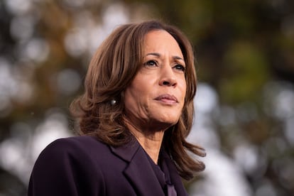 Kamala Harris asume su derrota ante Trump, el 6 de noviembre de 2024 en Washington. 