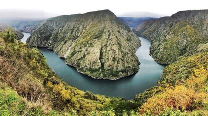 El espectacular cañón del río Sil, desde el mirador de Vilouxe.