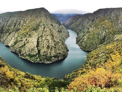 El espectacular cañón del río Sil, desde el mirador de Vilouxe.