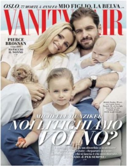 Portada de la revista 'Vanity Fair' italiana del pasado julio, donde anuncian que ellos también se pelean, lanzando al lector un: "¿Vosotros no?".