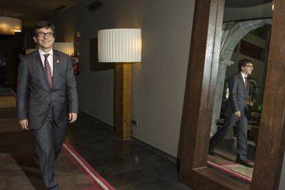 El ministre de Finances d'Andorra, Jordi Cinca, al parador de la Seu d'Urgell.