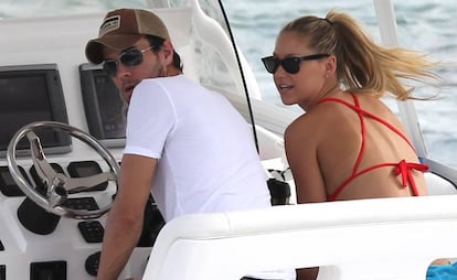 Enrique Iglesias y Anna Kournikova en Miami en marzo de 2013.