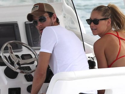 Enrique Iglesias y Anna Kournikova en Miami en marzo de 2013.