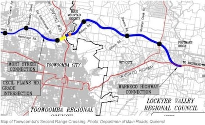 Mapa de la carretera.