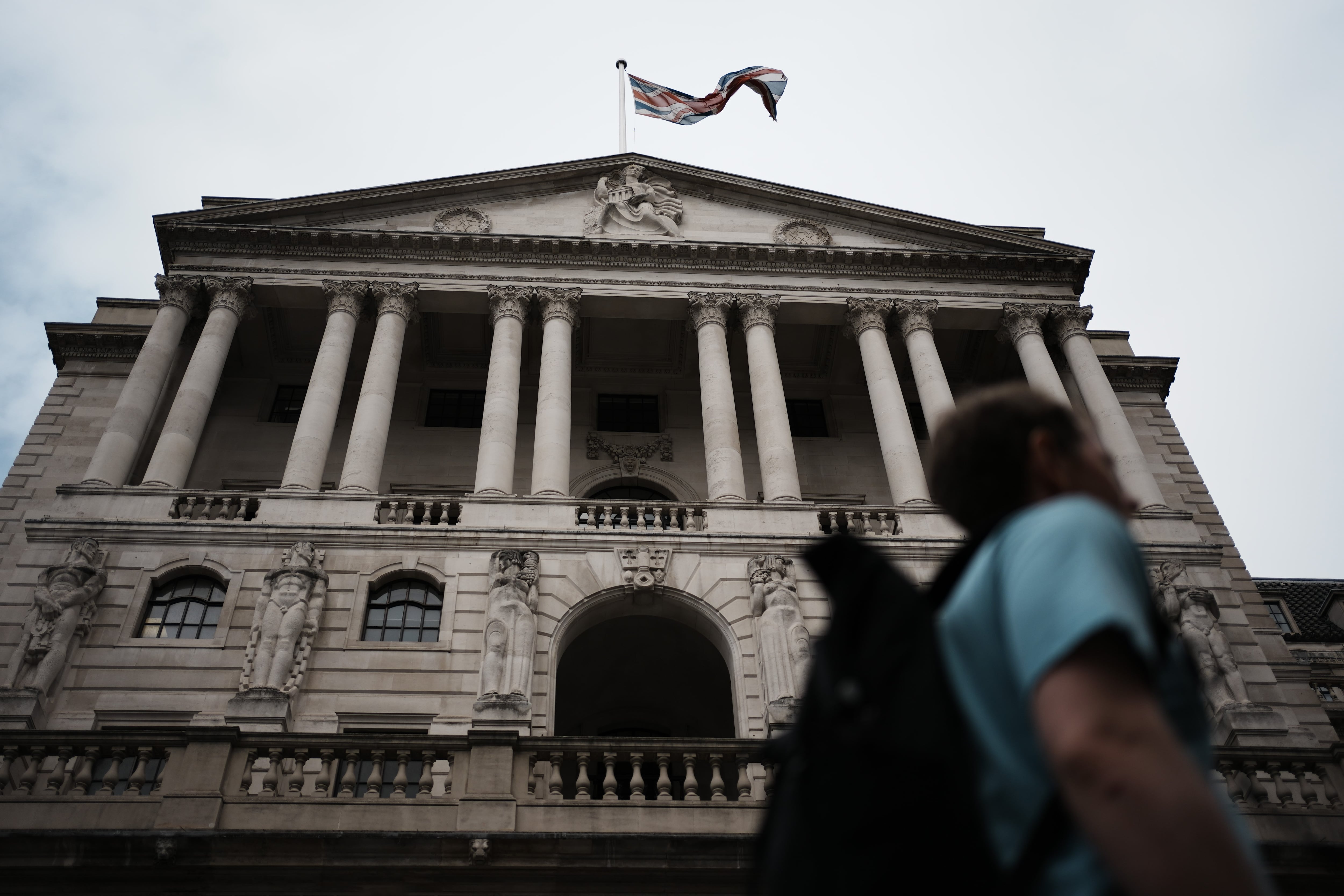 Fachada del Banco de Inglaterra.
