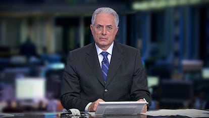 William Waack, apartado de sus funciones en la TV Globo.