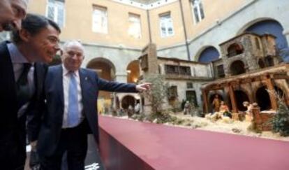 Ignacio González, el pasado 10 de diciembre, en la inauguración del Belén en la Real Casa de Correos de Madrid.