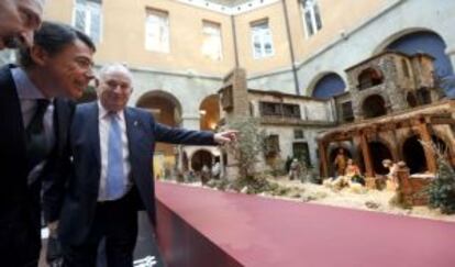 Ignacio Gonz&aacute;lez, el pasado 10 de diciembre, en la inauguraci&oacute;n del Bel&eacute;n en la Real Casa de Correos de Madrid.