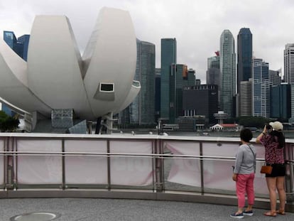 Vista de la ciudad de Singapur.