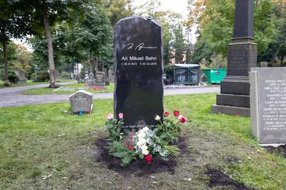 La sepultura de Ari Behn.