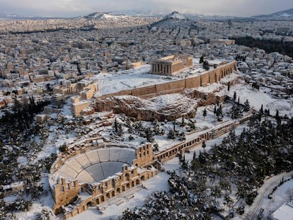 La Acrópolis de Atenas, el 27 de diciembre.