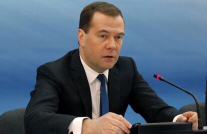 O primeiro-ministro russo, Dmitri Medvedev, em março. / D. Astakhov / R. Novosti (EFE)