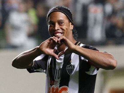 Ronaldinho, em jogo do Atlético Mineiro em julho de 2013.