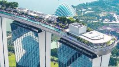 Vista del Marina Bay de Singapur, donde se celebra esta tarde la ceremonia de entrega de The World's 50 Best Restaurants.