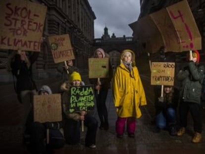 La adolescente sueca ha impulsado una huelga mundial para implicar a los políticos en la lucha contra el cambio climático