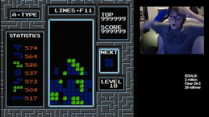 The moment in which Willis Gibson realized he had beaten Tetris.