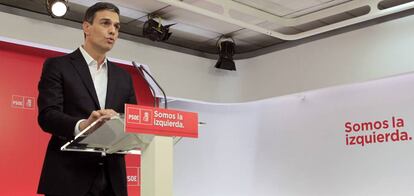 Pedro Sánchez, secretario general del PSOE