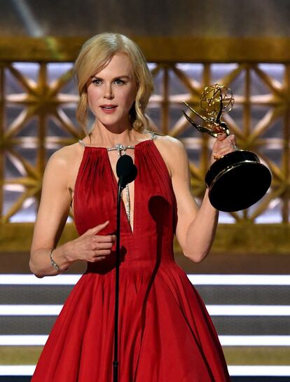 Nicole Kidman, mejor actriz de reparto de miniserie o película para televisión por 'Big Little Lies'.