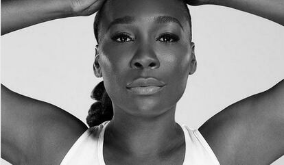 Venus Williams, en una de sus campañas de cosméticos. / @ELEVENBYVENUS