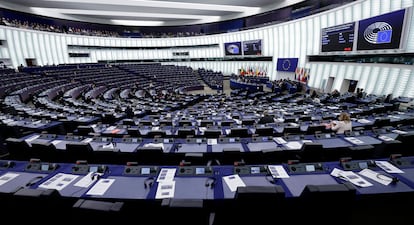 Vista del Parlamento europeo en su sesión del 17 de diciembre.