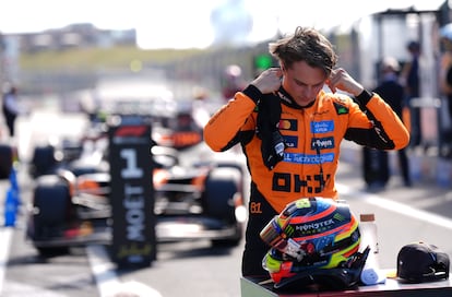 Oscar Piastri, tras conseguir la ¡pole' en el circuito de Zandvoort.