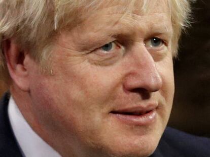 Boris Johnson en el Parlamento británico. 