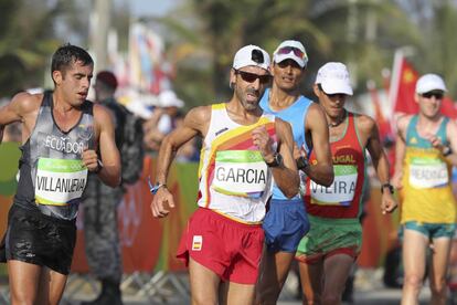 García Bragado, durante los 50 kilómetros marcha.