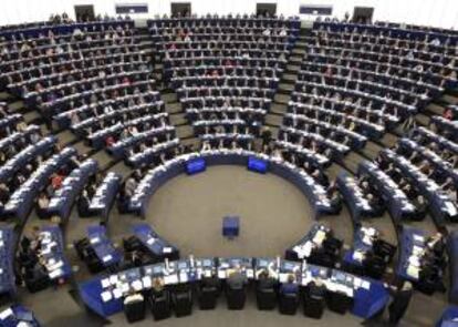 Vista general durante un pleno del Parlamento Europeo (PE), en Estrasburgo. EFE/Archivo