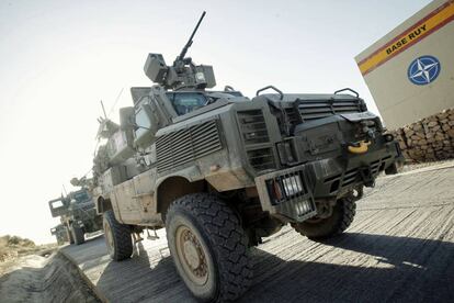 Un blindado RG-31, en la base de Qala-i-Naw, Afganistán, en octubre de 2012.