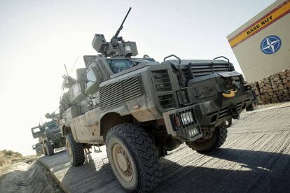 Un blindado RG-31, en la base de Qala-i-Naw, Afganist&aacute;n, en octubre de 2012.