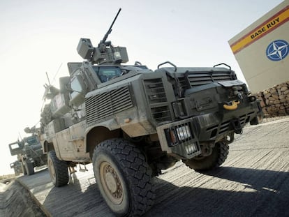 Un blindado RG-31, en la base de Qala-i-Naw, Afganist&aacute;n, en octubre de 2012.