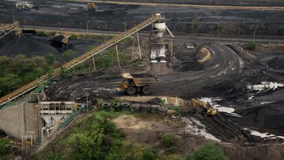 La mina de carbón de Cerrejón, en el poblado de Albania (Colombia).