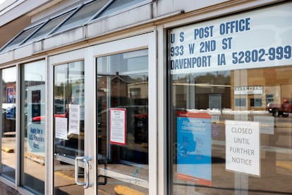 Two men have been sentenced over a robbery at a U.S. post office.