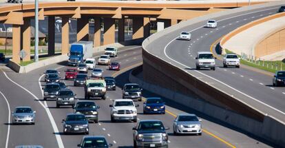 Tramo de la autopista NTE, en Texas, reconstruida y operada por Ferrovial.