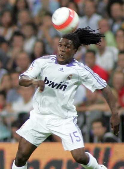 Drenthe, durante un partido con el Madrid.